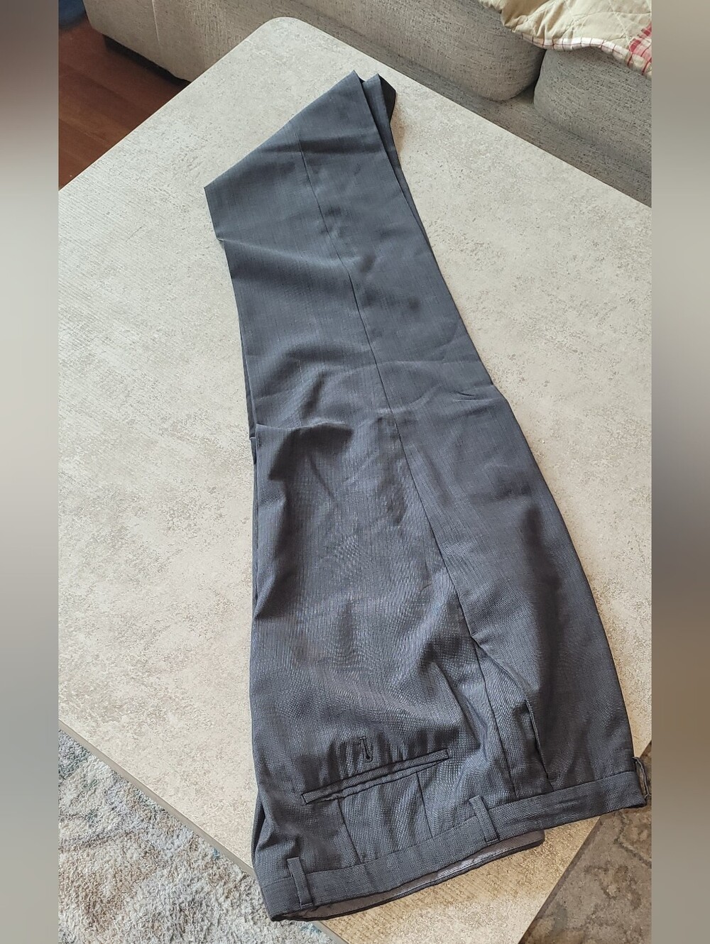 Hugo Boss Slim Fit Charcoal Grey Dress Pants Size 36.